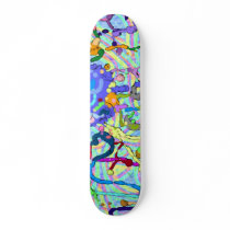 paint blobs skate deck 2