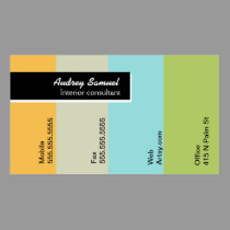Paint Chip business cards