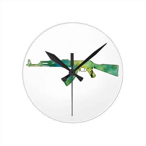 Paint Gun Wall Clock