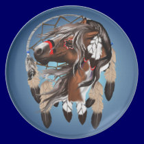 Paint Horse Dreamcatcher Plate