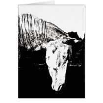 Paint Horse in the Badlands II cards