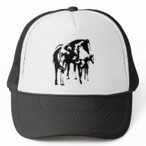 Paint Mare and Foal Hat