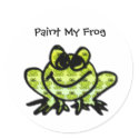 Paint My Frog Sticker - Customized