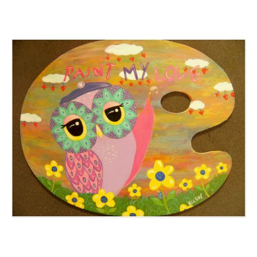 Paint My Love Postcard