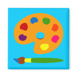 Paint Palette Art Refrigerator Magnets