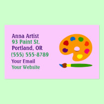 Paint Palette Artist Business Cards business cards