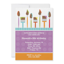 Paint Party Invitations