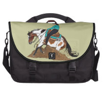 Paint Reining Horse Commuter Laptop Bag commuterbag