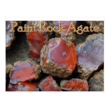 Paint rock agate postcard