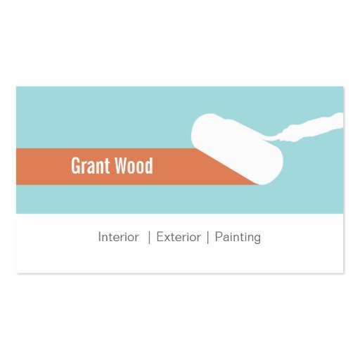 Paint Roller Business Card (front side)