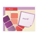 Paint Samples and Notes postcards by trennea Paint Samples and Notes postcards
