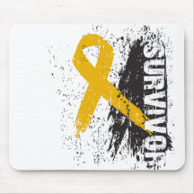 Paint Splash Design - Appendix Cancer Survivor Mousepad
