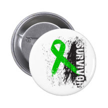 Paint Splash Design - Kidney Cancer Survivor Buttons