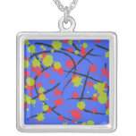Paint splashes personalized necklace