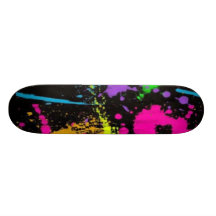paint splat custom skate board