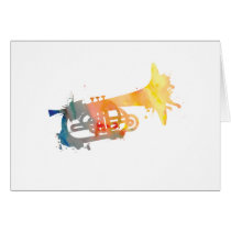 Paint Splat Mellophone Card