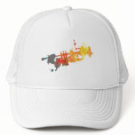 Paint Splat Trumpet Trucker Hats