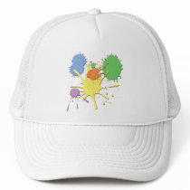 PAINT SPLATS  AND SPLATTERS MESH HAT