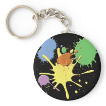 PAINT SPLATS  AND SPLATTERS KEYCHAINS