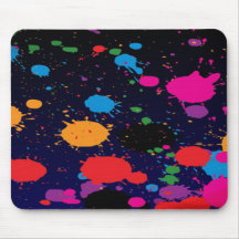 Paint splats mousemat