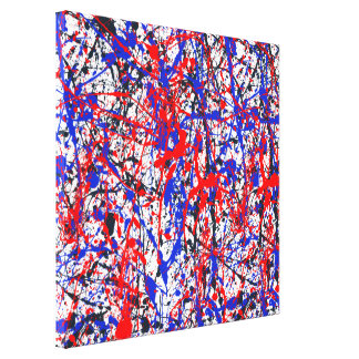 Splatter Paint Wrapped Canvas Prints | Zazzle