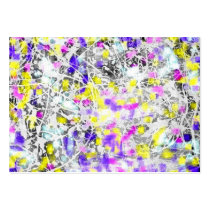paint splatter and drip business card template