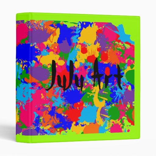Paint Splatter Binder Zazzle