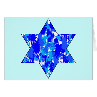 blue jewish stars