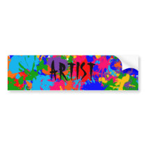 Paint Splatter bumper stickers
