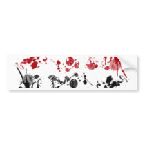 Paint Splatter bumper stickers