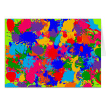Paint Splatter cards