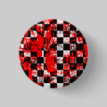 Paint Splatter Checkerboard Graphic buttons