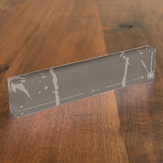Paint Splatter Name Plates, Paint Splatter Desk Nameplate Designs