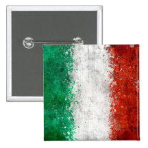 Paint Splatter Italian Flag Pins