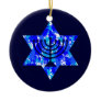 Paint Splatter Jewish Star Christmas Tree Ornaments