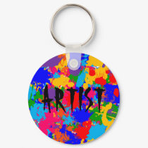 Paint Splatter keychains by JuJuGarden Paint Splatter keychains