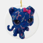 Paint Splatter Kitty Ornament