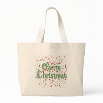 Paint Splatter Merry Christmas bags by naturetees Paint Splatter Merry Christmas bags
