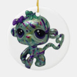 Paint Splatter Monkey Ornament