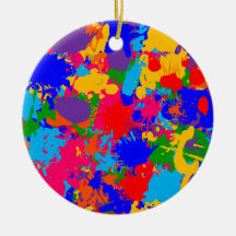Paint Splatter Ornament
