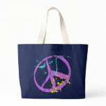 Paint Splatter Peace Sign bags