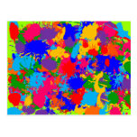 Paint Splatter Post Card