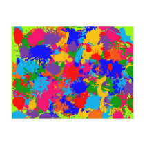 Paint Splatter postcards