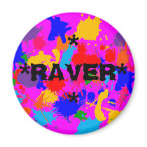 Paint Splatter Raver magnets by JuJusGardens Paint Splatter Raver magnets
