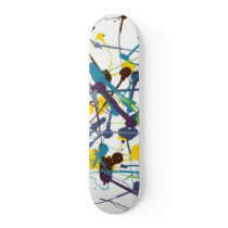 Paint Splatter Skateboard by CreamOfTheCrop Paint Splatter Skateboard