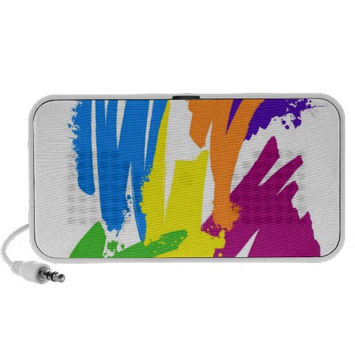 Paint Splatter Speaker Box Zazzle