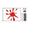 Paint splatter stamp