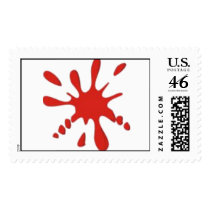 Paint splatter stamp