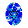 Paint Splatter Star Christmas Tree Ornament