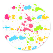 Paint Splatter Sticker